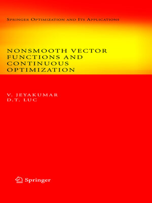 cover image of Nonsmooth Vector Functions and Continuous Optimization